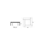Журнальный стол PK61 Glass от ImperiumLoft