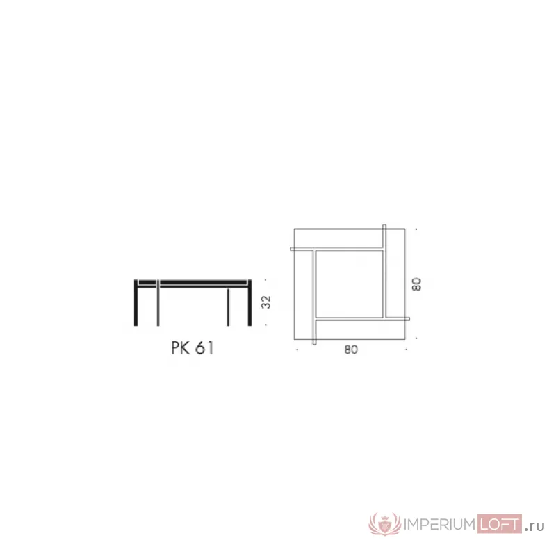 Журнальный стол PK61 Glass от ImperiumLoft