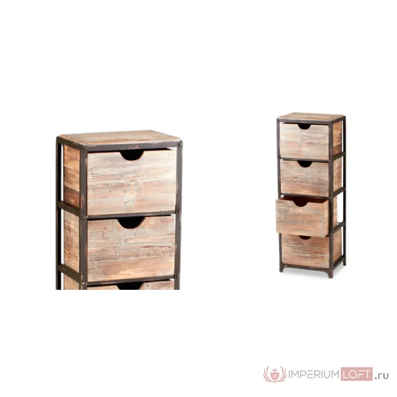 Комод Industrial Metal Rust Tall Storage Shelf от ImperiumLoft