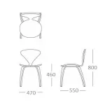 Стул Cherner Side Chair designed by Norman Cherner		 in 1958