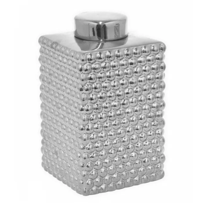 Сосуд с крышкой Chaplet Silver Big от ImperiumLoft