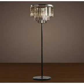 Торшер RH 1920S ODEON Clear Glass Flor Lamp SMOKE