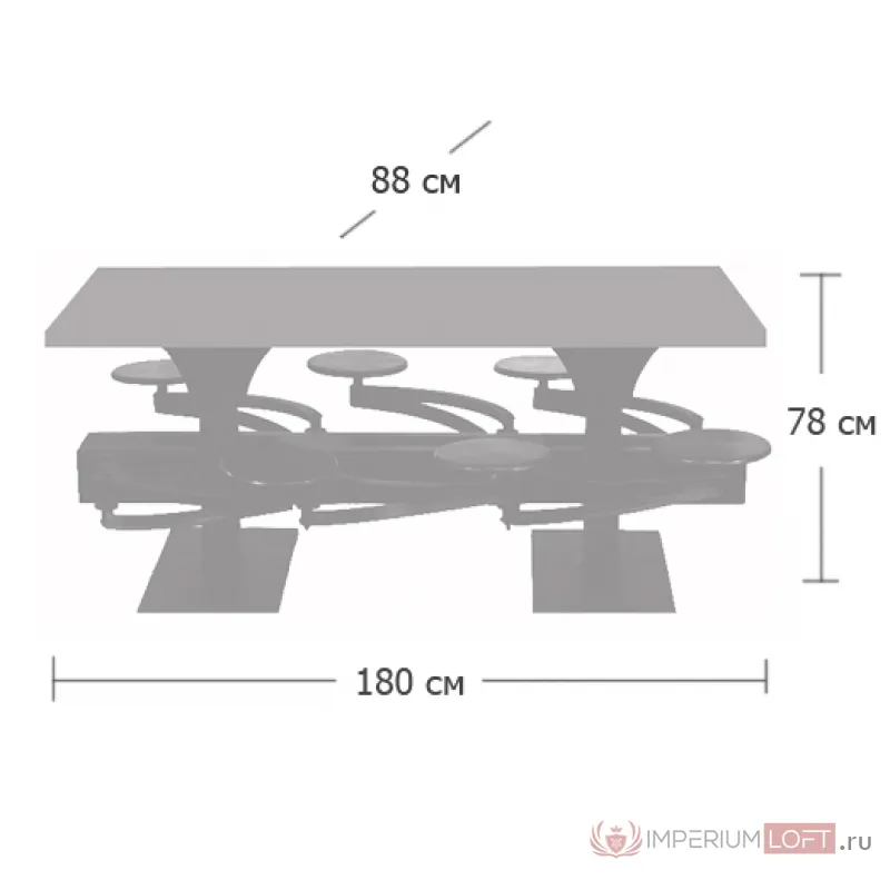 Обеденный стол Perrin Communal Table Loft от ImperiumLoft