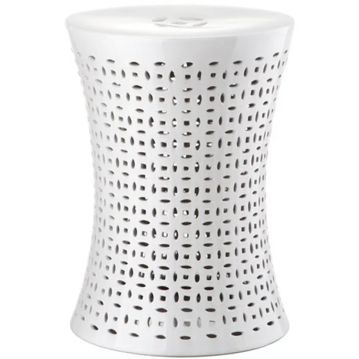 Керамический табурет Camilla Garden Stool White от ImperiumLoft