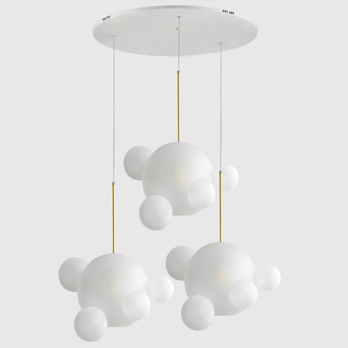 Подвесной светильник Bubble BOLLE BLS LAMP white glass circle от ImperiumLoft