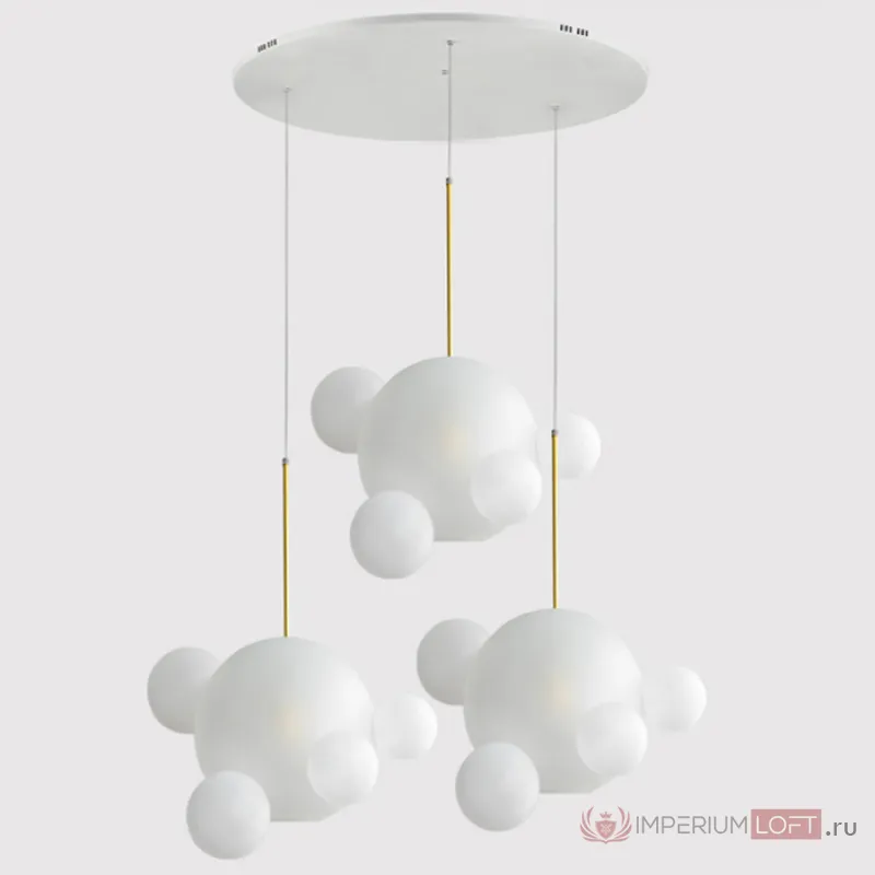 Подвесной светильник Bubble BOLLE BLS LAMP white glass circle от ImperiumLoft