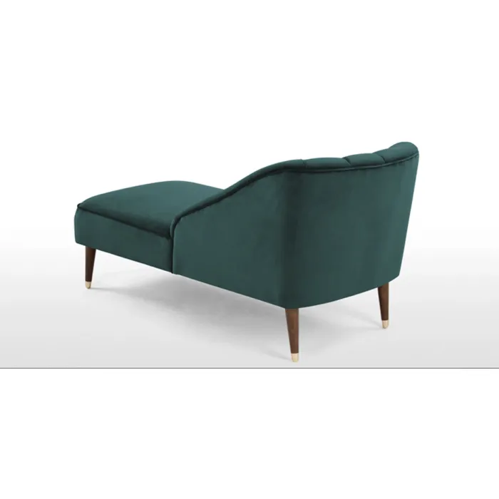 Кушетка Chaise Longue, Peacock Blue Velvet от ImperiumLoft