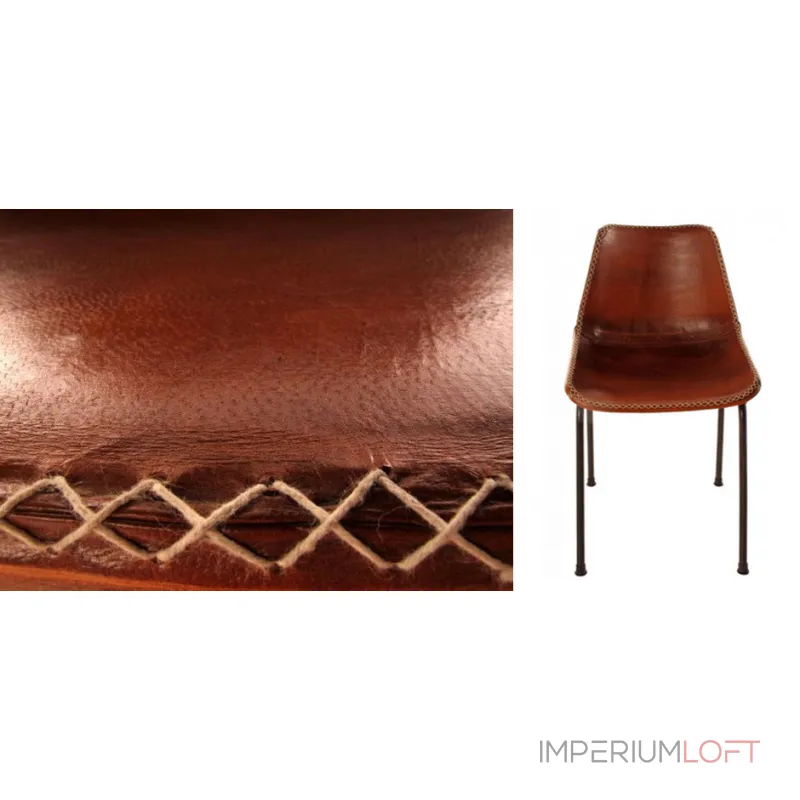 Стул Leather Schoolhouse Chair