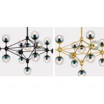 Люстра Modo Chandelier Globes Blue Ambre Gold от ImperiumLoft