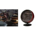 Кресло шар Pod Chair Union Jack & Brown Leather от ImperiumLoft