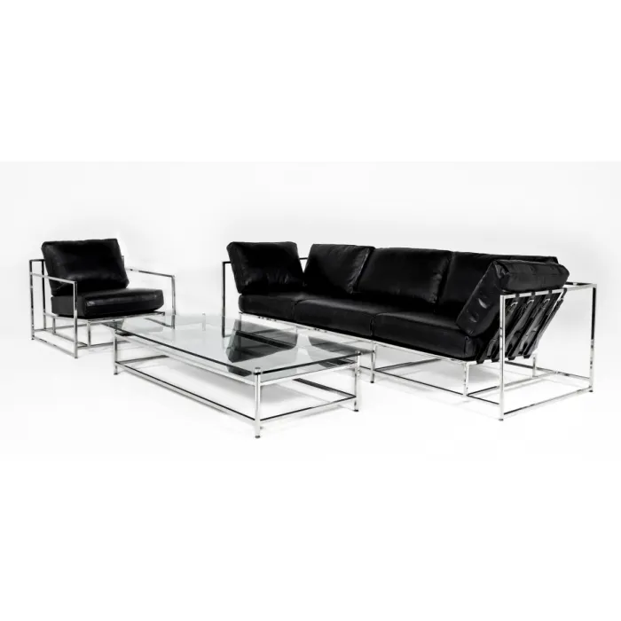 Диван Black Calfskin Sofa от ImperiumLoft