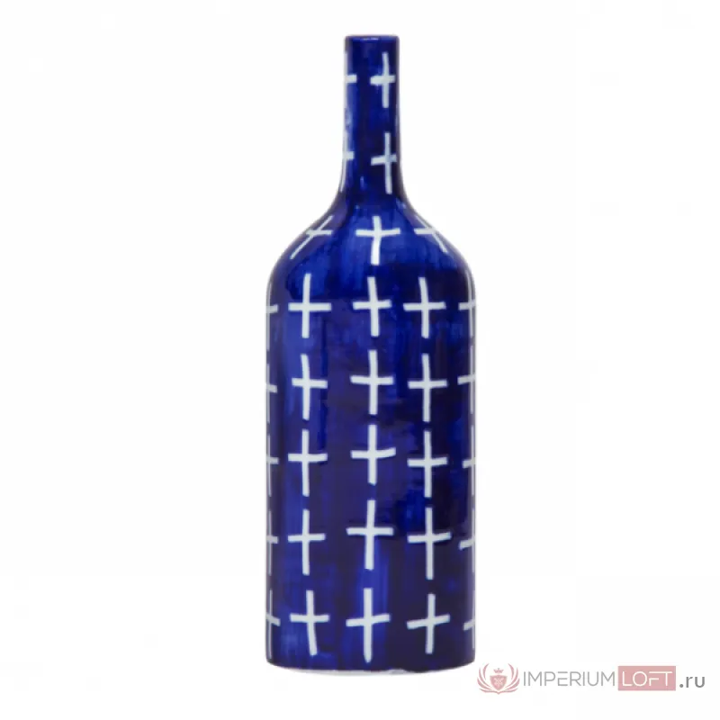Ваза blue & white ornament Blue Bottle от ImperiumLoft
