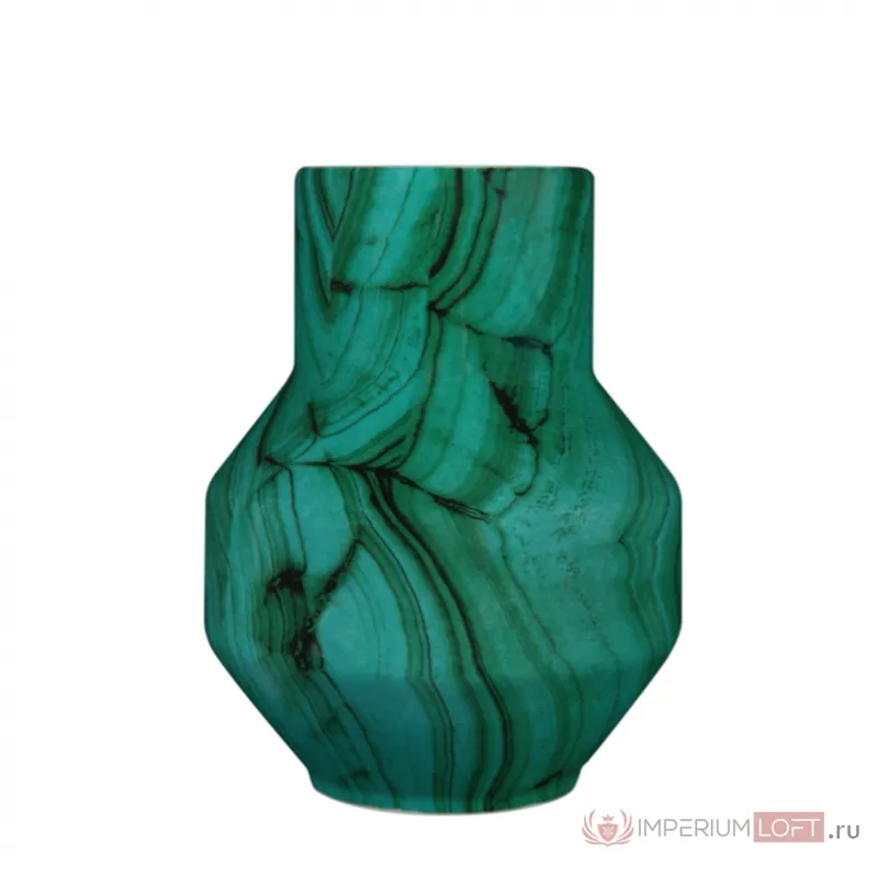 Ваза Malachite Vase rubikon low от ImperiumLoft