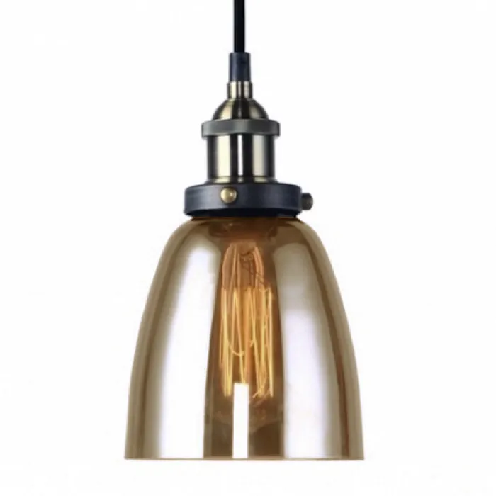 Подвесной светильник Smoke Glass Cloche Pendant от ImperiumLoft