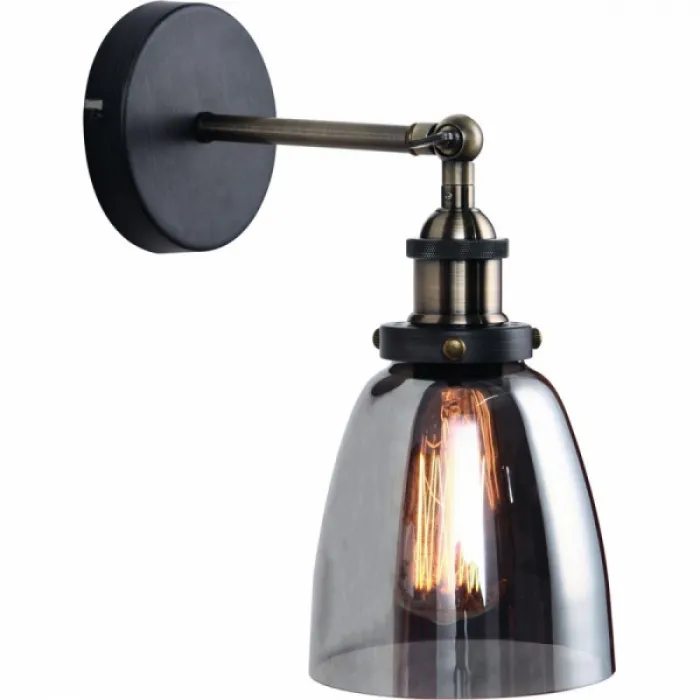 Бра Smoke Glass cloche Wall Lamp от ImperiumLoft