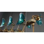 Люстра Lily Turquoise Glass rectangle от ImperiumLoft
