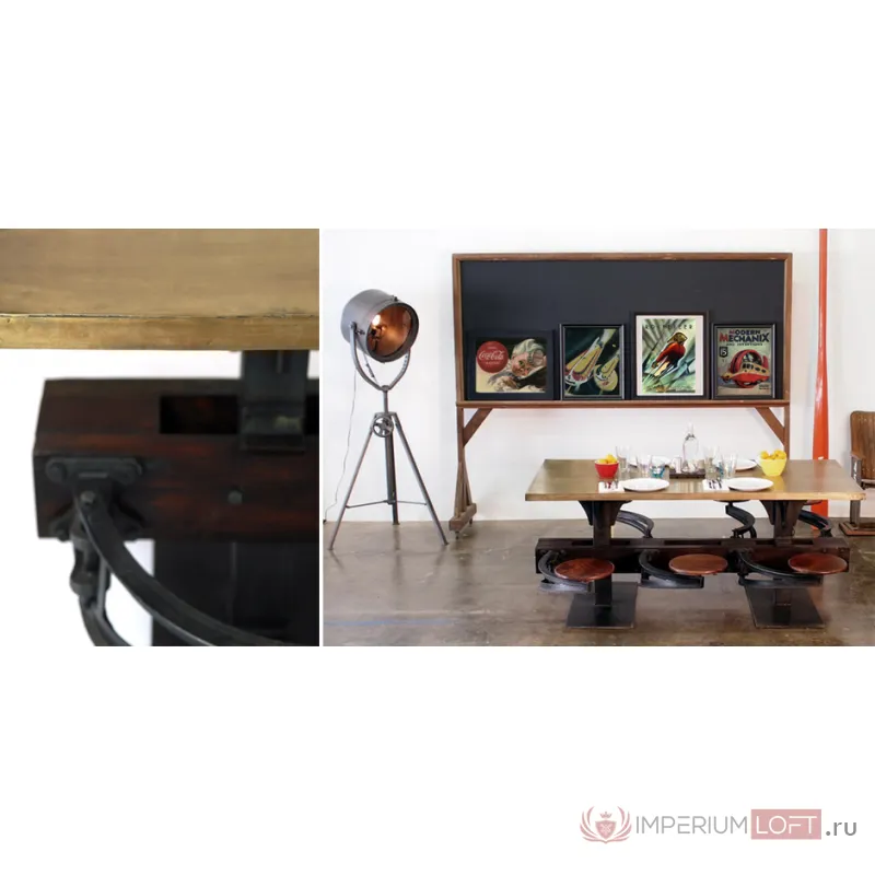 Обеденный стол Perrin Communal Table Loft от ImperiumLoft