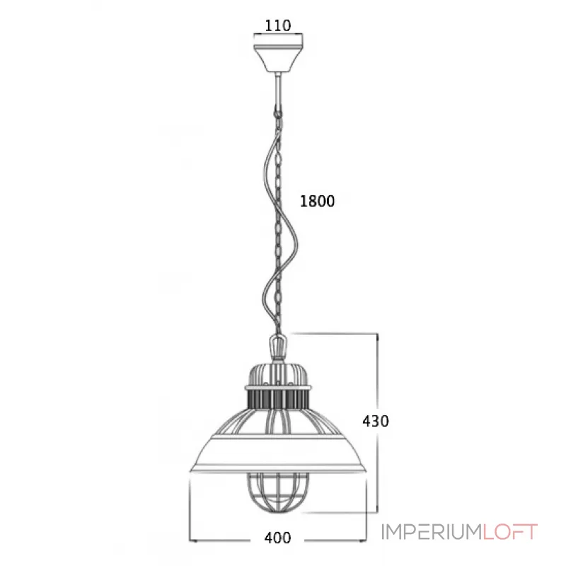 Светильник Loft Industrial Metal Cage Elder