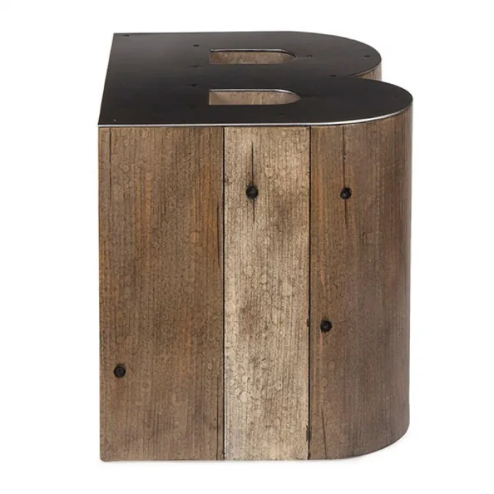 Столик Wooden Alphabet B Side Table от ImperiumLoft