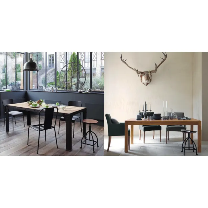 Барный стул Industrial Bar Oak Barstool от ImperiumLoft