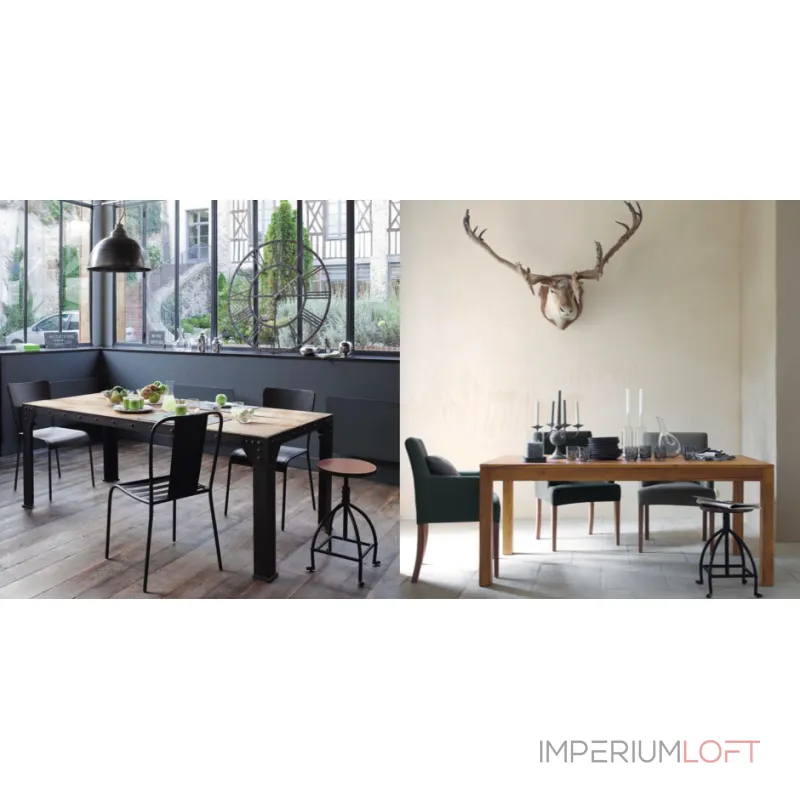 Барный стул Industrial Bar Oak Barstool