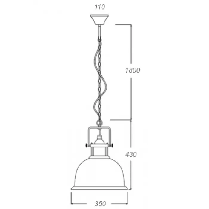 Люстра Old Copper Pendant Big от ImperiumLoft