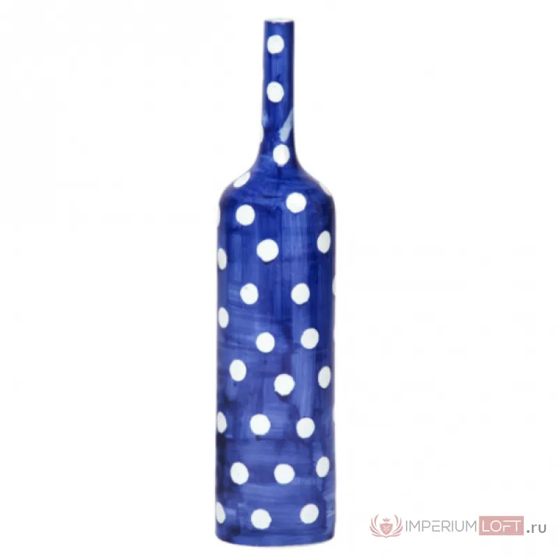Ваза-бутылка blue & white ornament Point Bottle от ImperiumLoft
