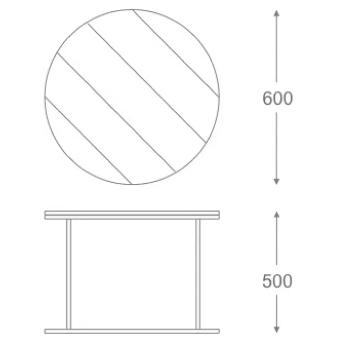 Стол Loft Wooden Round от ImperiumLoft