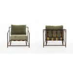 Кресло Inheritance Armchair Olive Military Fabric