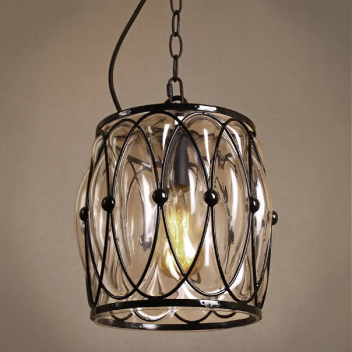 Подвесной светильник Metal Mesh and Glass Pendant II от ImperiumLoft