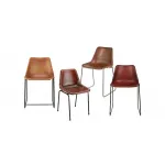 Стул Leather Schoolhouse Chair от ImperiumLoft