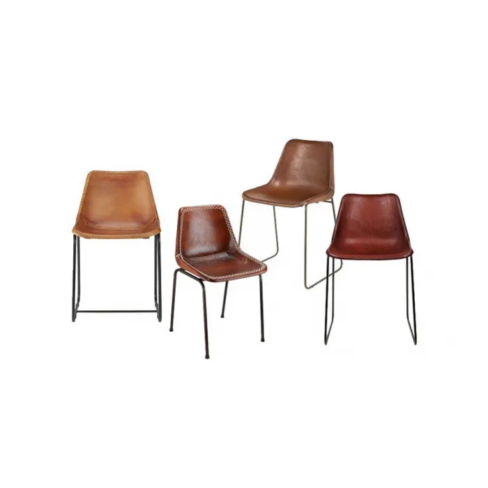 Стул Leather Schoolhouse Chair от ImperiumLoft