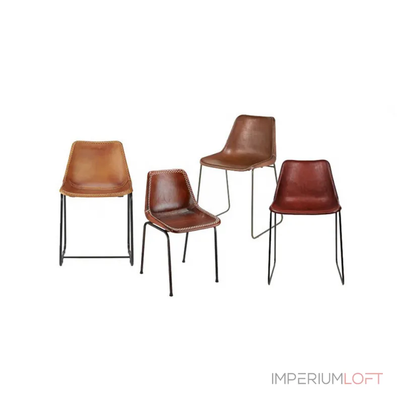 Стул Leather Schoolhouse Chair