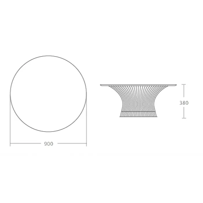 Стол Platner Coffee от ImperiumLoft