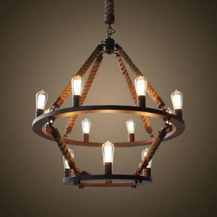 Люстра Rope Filament Chandelier от ImperiumLoft