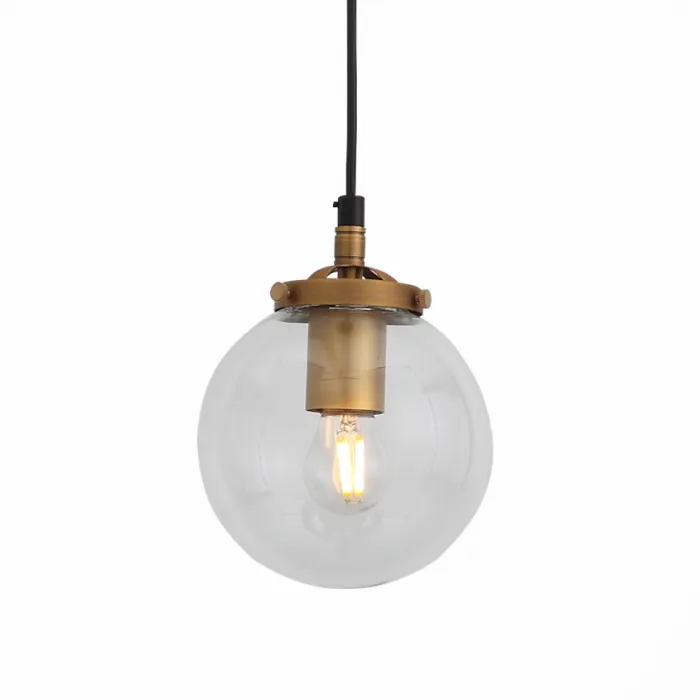 Подвесной светильник Bistro Globe Clear Glass Pendant от ImperiumLoft
