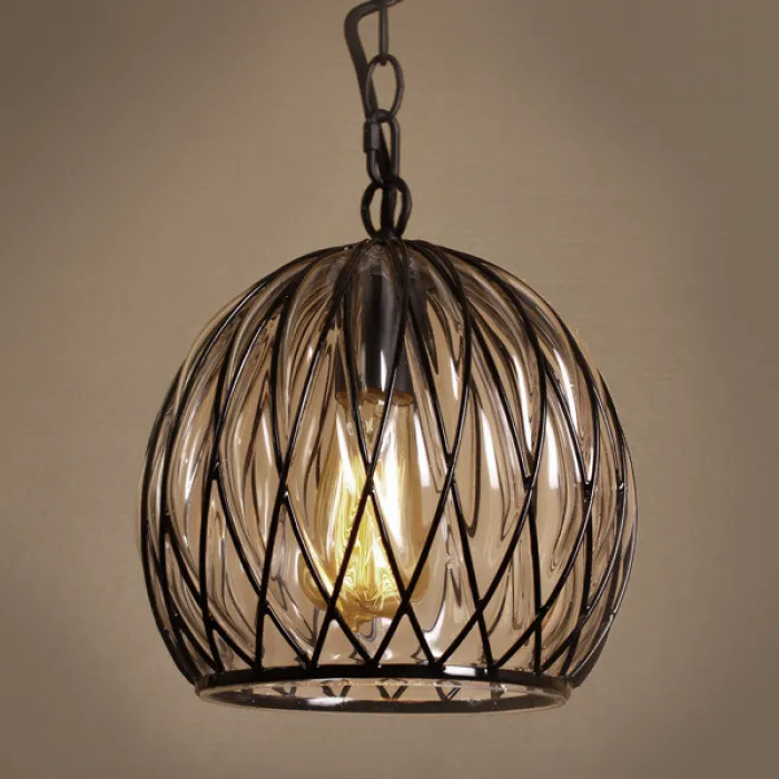 Подвесной светильник Metal Mesh and Glass Pendant I от ImperiumLoft