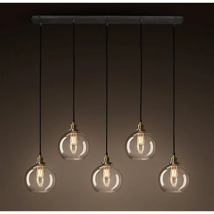 Подвесной светильник Loft Clear Glass Sphere Cloche 5 от ImperiumLoft