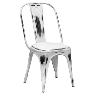 Кухонный стул Tolix Marais Chair Vintage White designed by Xavier Pauchard		 in 1934
