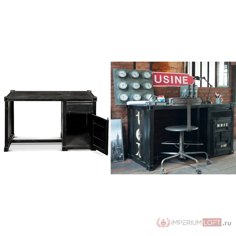 Письменный стол Metal Sea Container Desk  от ImperiumLoft