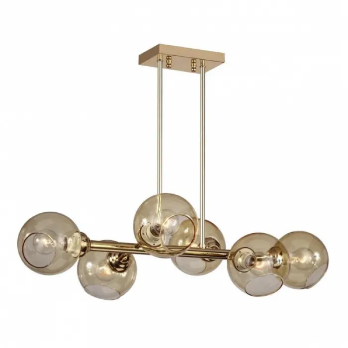 Люстра Glass Bubble Chandelier Brass от ImperiumLoft