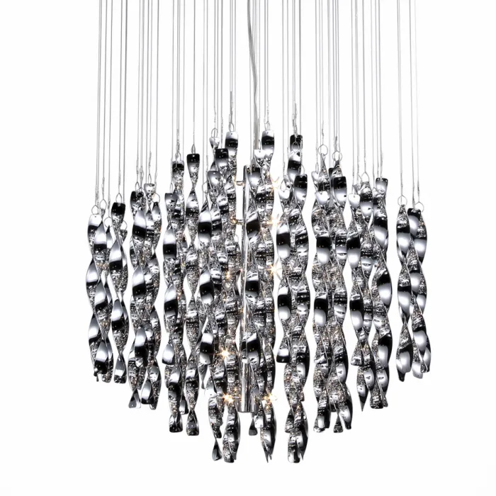 Люстра Macaroni Chandelier Chrome mono от ImperiumLoft