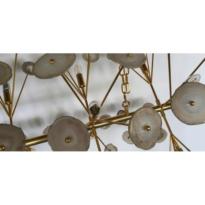 Люстра Burst Chandelier Natural Agate Line от ImperiumLoft