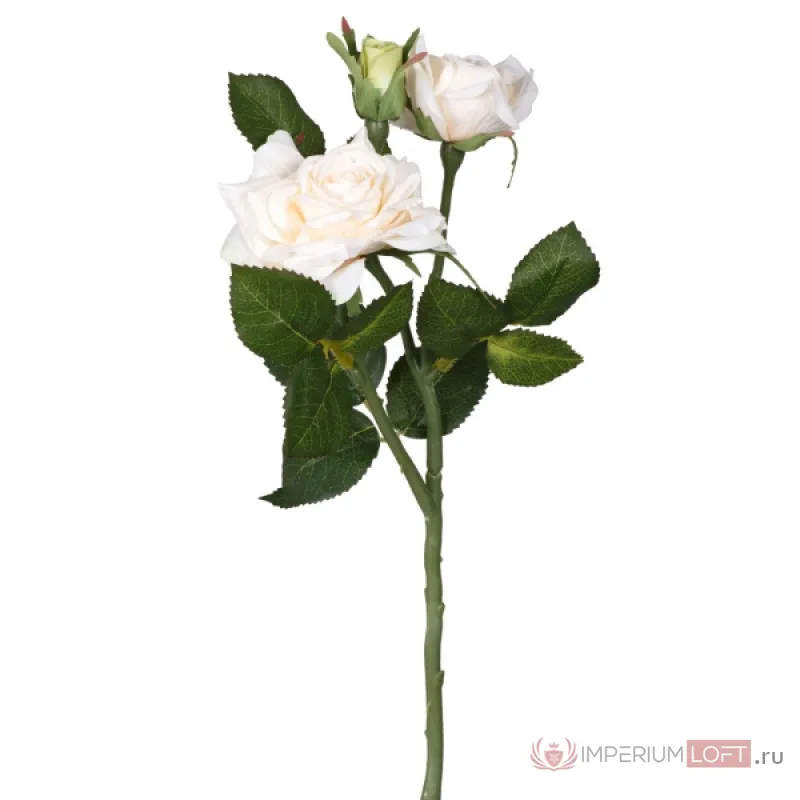 Декоративный искусственный цветок Cream Rose Bush от ImperiumLoft