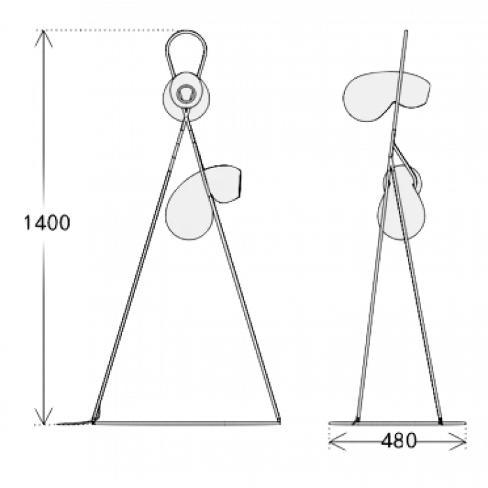 Торшер Кейч floor lamp от ImperiumLoft