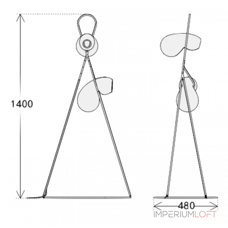 Торшер Кейч floor lamp от ImperiumLoft Торшер Кейч floor lamp от ImperiumLoft