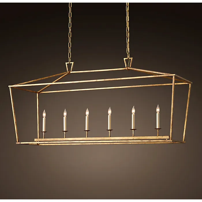 Люстра 19th C. English Openwork Linear Pendant Bronze от ImperiumLoft