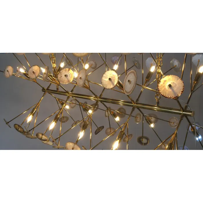 Люстра Burst Chandelier Natural Agate Line от ImperiumLoft