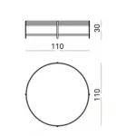 Столик Ula Round coffee table ULA002 от ImperiumLoft