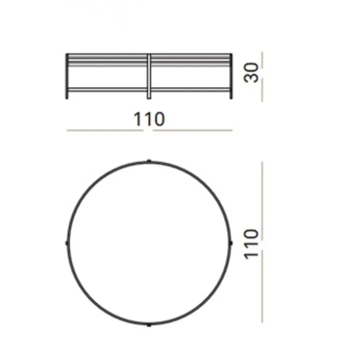 Столик Ula Round coffee table ULA002 от ImperiumLoft